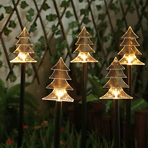 5pcs Lichterkette Außen Solar, Weihnachtsdeko Aussen Solar, Weihnachtsdeko Garten, Led Lichterkette Außen Batterie, IP65 Wasserdicht, Für Garten, Bäume, Terrasse, Hochzeit (B) von FUFRE