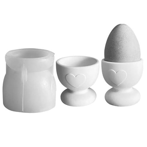 Silikonformen Gießformen Ostern Eierbecher, Silikonform Ostern Deko Eierbecher, Gießformen Silikon Ostern, Gipsformen zum Gießen, Gießformen Silikon Epoxidharz Formen Ostern für DIY Osterdekoration von FUFRE