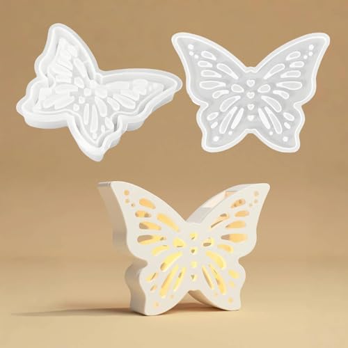 Silikonformen Gießformen Ostern Schmetterling, Silikonform Ostern Schmetterling, Gießformen Silikon Gießform Schmetterling Frühling Gipsformen zum Gießen, Giessformen Silikon Gießform Ostern (C-1) von FUFRE