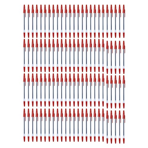 FUKAJOMFEN 12/24/50/100 Stück Kugelschreiber mit Nachfüllungen, Büroschreibstift, Bürobedarf, Blau/Schwarz/Rötungstinten von FUKAJOMFEN