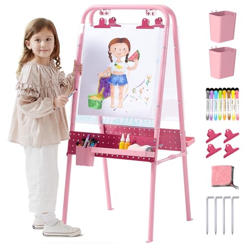 FUNLIO Outdoor-Kunst-Staffelei für Kinder, Rosa von FUNLIO