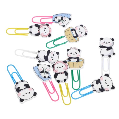 FUNNETOYU 10 Stück Teiliges Niedliche Panda Büroklammern aus Kunststoff und Holz Dekorative Kleine Paperclips Langlebig Einfach zu Verwenden für Büro Schule und Dokumentenorganisation FUNNETOYU 10 Stück Teiliges Niedliche Panda Büroklammern aus Kunststoff und Holz Dekorative Kleine Paperclips Langlebig Einfach zu Verwenden für Büro Schule und Dokumentenorganisation von FUNNETOYU