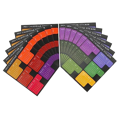 FUNNETOYU 12Blätter Selbstklebende Kalenderaufkleber Indextabs für Planer Monatliche Registerkarten zur Schnellen Inhaltssuche für Notizbücher und Scrapbooking FUNNETOYU 12Blätter Selbstklebende Kalenderaufkleber Indextabs für Planer Monatliche Registerkarten zur Schnellen Inhaltssuche für Notizbücher und Scrapbooking von FUNNETOYU
