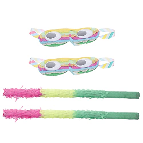 FUNNETOYU 2 Sätze Bunten Piñata mit Augenmaske und Pinata Stock Teiliges für Geburtstagsfeiern Halloween Events und Karnevalsspiele FUNNETOYU 2 Sätze Bunten Piñata mit Augenmaske und Pinata Stock Teiliges für Geburtstagsfeiern Halloween Events und Karnevalsspiele von FUNNETOYU