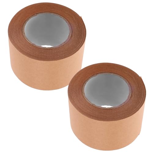 FUNNETOYU 2Rollen Verstärktes Kraftpapier Klebeband Hochbelastbares Versandband für Kartonversiegelung Beschreibbar für Bürobedarf und Kreative Anwendungen FUNNETOYU 2Rollen Verstärktes Kraftpapier Klebeband Hochbelastbares Versandband für Kartonversiegelung Beschreibbar für Bürobedarf und Kreative Anwendungen von FUNNETOYU