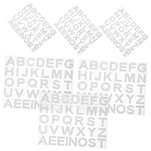 FUNNETOYU 6 Blätter Strassstein Aufkleber DIY Buchstaben Sticker Selbstklebend für Handy Tasche Kleidung Scrapbook Dekoration Glitzer Schmucksteine FUNNETOYU 6 Blätter Strassstein Aufkleber DIY Buchstaben Sticker Selbstklebend für Handy Tasche Kleidung Scrapbook Dekoration Glitzer Schmucksteine von FUNNETOYU