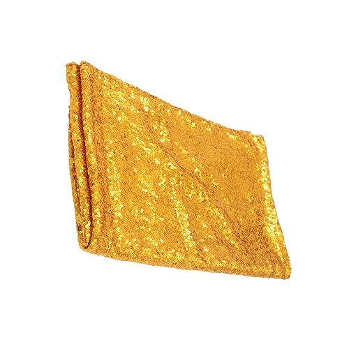 FUNNETOYU modische Tischdecke Runde Tischdecke Tischdecke Tischdeckenparty grün Karierte Tischdecke Pailletten Wedding tafeltuch stilvolle Tischdecke Hochzeitstischdecke Golden von FUNNETOYU