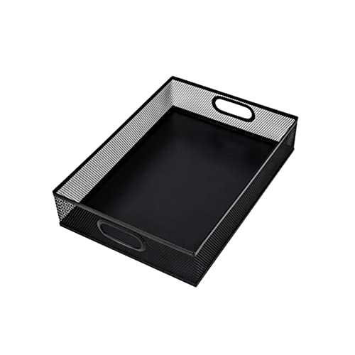 FUNOMOCYA 1 Stück Karton Feilenkorb Aus Metall Organizer Für Briefablagen Aktenordner Organizer Für Hängemappen Desktop-dateiordner-organizer Desktop-organizer Schmiedeeisen Black von FUNOMOCYA