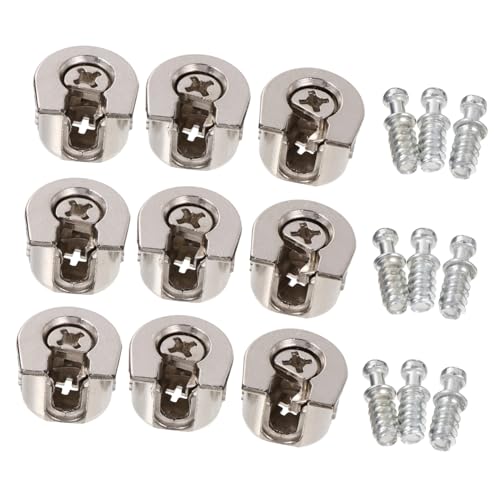 FUNOMOCYA 10 Stück Exzentrische Möbelverbinder Set Möbelbeschläge Verbinder Für Schränke Cabinet Connector Set von FUNOMOCYA