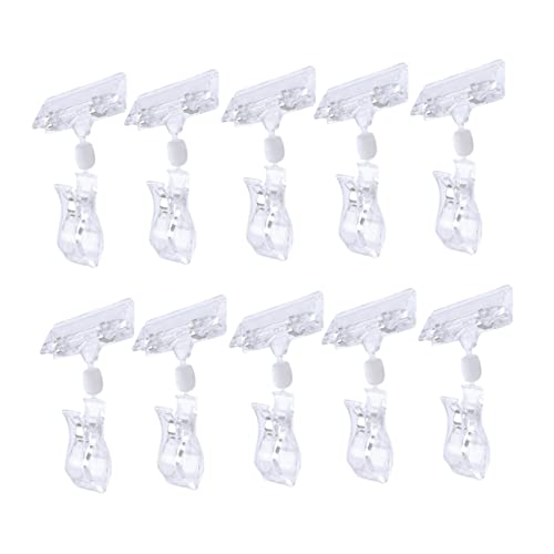 FUNOMOCYA 10 Stück Tag -clip Groß Doppelt Hängend Pop Klemmbretter Clips Etikett Einzelhandelspreisschild Supermarktpreis Klares Preisschild FUNOMOCYA 10 Stück Tag -clip Groß Doppelt Hängend Pop Klemmbretter Clips Etikett Einzelhandelspreisschild Supermarktpreis Klares Preisschild von FUNOMOCYA