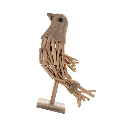 FUNOMOCYA 1Stk Vogelschmuck aus Holz Auto-Ornament Autodekoration Miniatur-Tierfiguren Handgefertigte Holzdeko Dekorative Holztiere Tierschmuck Desktop-Dekoration aus Holz Hölzern von FUNOMOCYA