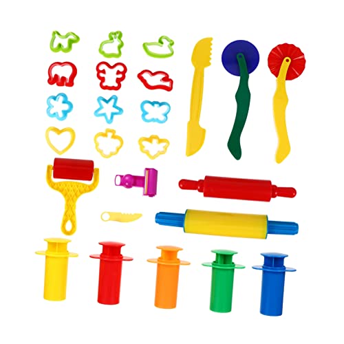 FUNOMOCYA 25 Stück Teiliges Knete Set mit Bunten Formen und Modellierwerkzeugen Kreatives Bastelset für Fördert Motorische Fähigkeiten und Farberkennung für Kindergarten und Vorschule FUNOMOCYA 25 Stück Teiliges Knete Set mit Bunten Formen und Modellierwerkzeugen Kreatives Bastelset für Fördert Motorische Fähigkeiten und Farberkennung für Kindergarten und Vorschule von FUNOMOCYA