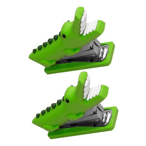 FUNOMOCYA 2st Alligator-hefter Hefter Für Den Schreibtisch Süßer Mini-hefter Hochleistungs-tischhefter Kommerzieller Hefter Hochleistungs-bürohefter Hefter Klein Deko Rostfreier Stahl Green von FUNOMOCYA