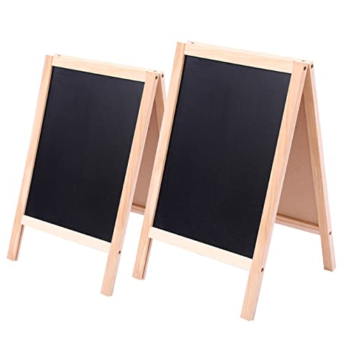 FUNOMOCYA 2st Doppelseitige Kleine Tafel Klassenzimmer-tafel Kleines Löschbares Whiteboard Mini-tafelschilder Antworttafel Kinder-whiteboard Klappbare Tafel Kleine Tafel Staffelei Holz von FUNOMOCYA