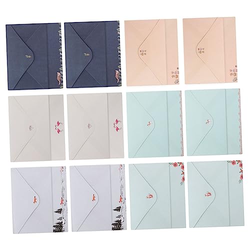 FUNOMOCYA 54St Umschlag Briefkarten Briefe 4x6 Behälter für Grußkarten 5x7 leer Gruß Briefpapier Rot Packpapier umschläge postkarten hochzeit karten tiere Briefpapier stationär Schreibpapier von FUNOMOCYA