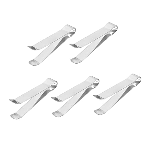 FUNOMOCYA 5St Feuerlöscher löschend Kerzendocht-Löschclip kerzenlöscher Kerzenzubehör Teelichter Kerzen Trimmer Kerzendochtclip aus Metall Dochtklemme aus Metall Rostfreier Stahl Silver von FUNOMOCYA