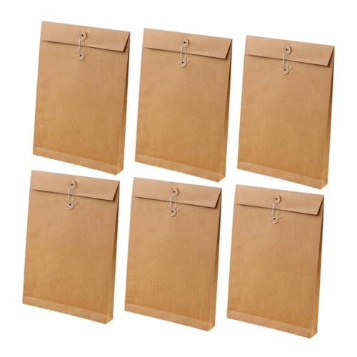 FUNOMOCYA 6 Stück Papier Organizer Aktentasche Business Aktenhalter Business Aufbewahrungskoffer Kleidung Verpackungsbeutel Papier Portfolio Dokumententräger von FUNOMOCYA