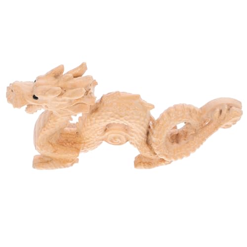 FUNOMOCYA Holzfigur Drache Traditionelle Chinesische Skulptur Glücksbringer für Schreibtisch und Fensterdekoration Feng Shui Symbol für Wohlstand und Fülle FUNOMOCYA Holzfigur Drache Traditionelle Chinesische Skulptur Glücksbringer für Schreibtisch und Fensterdekoration Feng Shui Symbol für Wohlstand und Fülle von FUNOMOCYA
