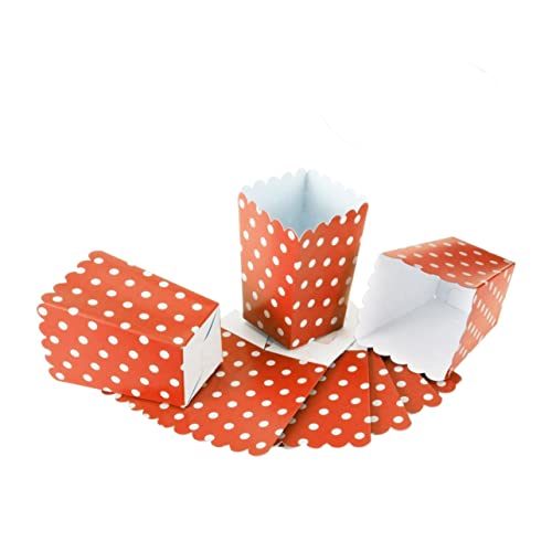 FUNOMOCYA Popcorn Boxen Halter Container Papiertüten Mit Punkten Design Snackbox Für Kino Desserttische Und Hochzeitsgeschenke von FUNOMOCYA