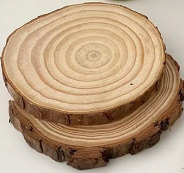 FUNSUEI 80 Stück Holzscheiben 6-7cm Durchmesser, Klein Natur Baumscheiben Deko mit Loch, Unvollendete Holzscheiben zum Basteln Naturholzscheiben für DIY Handwerk von FUNSUEI