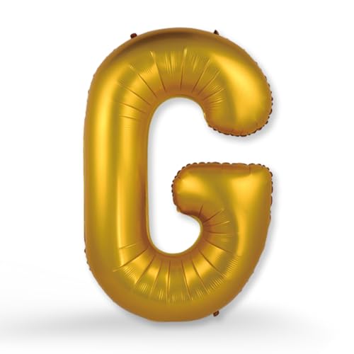 FUNXGO XXL Groß Folienballon Buchstaben G Gold -Riesen buchstabe ca. 100m - Verstärktes Material - Helium oder Luftfüllung - Perfekt für Geburtstag, Hochzeit, Party Dekoration - Ballon G Gold von FUNXGO