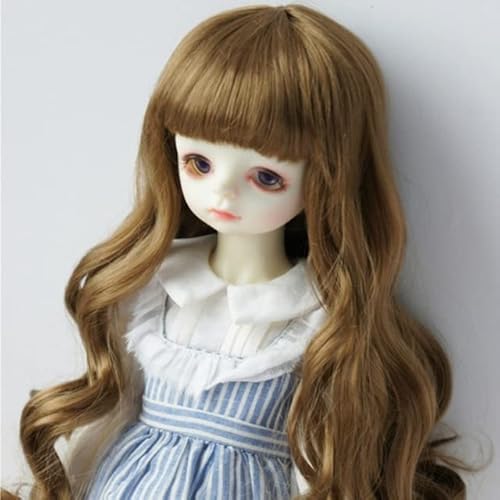 FUNZE 1/3 1/4 1/6 Bjd SD Puppe Haar Hochtemperaturfaser Synthetische Puppe Perücke Puppenzubehör von FUNZE