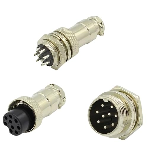 1set GX16 9 Pin Male & Female Diameter 16mm Wire Panel Connector L77 GX16 Circular Connector Socket von FURREN