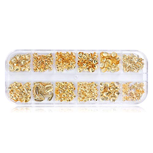 Epoxidharz Füllo,Resin Filler Harz Füller,12 Grids/Box Gemischte Glitter Metall-Nagel-Kunst-Dekoration Starfish Shell Sun Filler Epoxidharz Füllo,Resin Filler Harz Füller,12 Grids/Box Gemischte Glitter Metall-Nagel-Kunst-Dekoration Starfish Shell Sun Filler von FURU