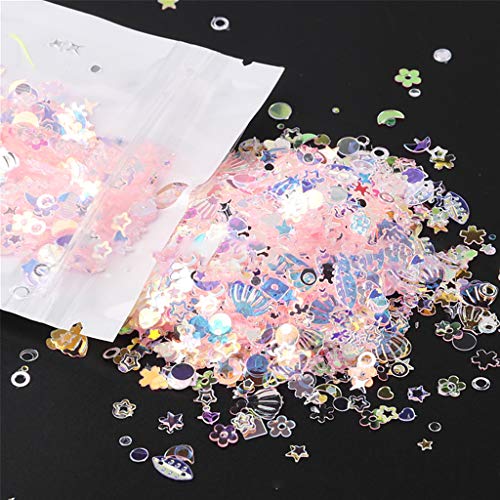 Resin Füllmaterial Epoxidharz Füller DIY Handwerk Schmuck,Gemischte PET-Glitter-Pailletten Kristall-Epoxidharz-Formfüllfüller von FURU