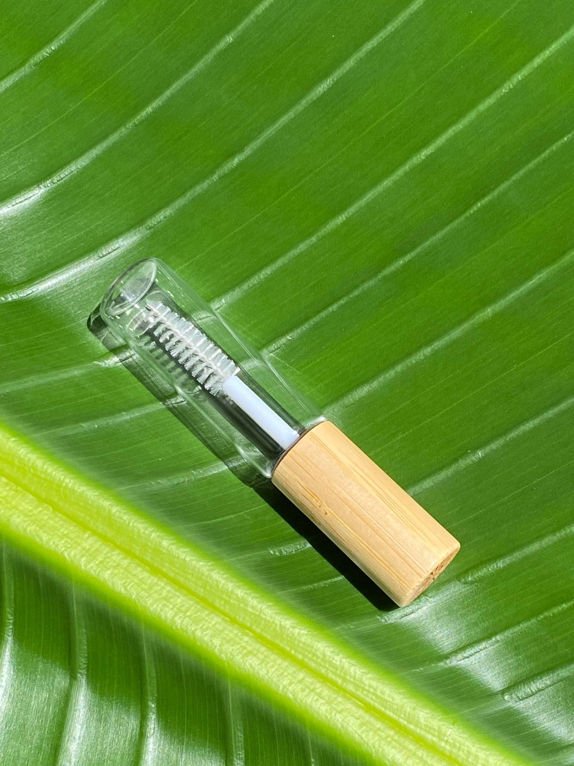 Leere Glas Mascara Tube - 8Ml Flasche Lash Spoolie Zauberstab Verlängerungen Wimpern Bambus Nachhaltig Grün Eco Wiederverwendbar Sauber Schönheit von FUTUREGLOW