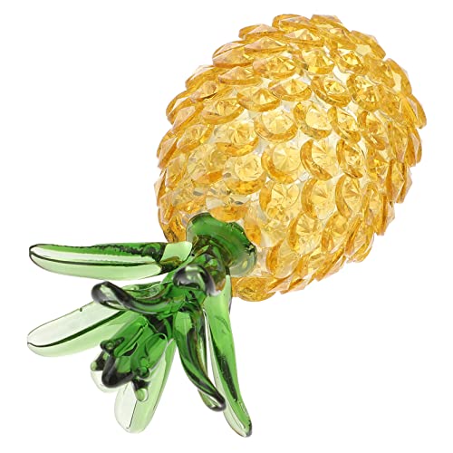 FUTUREORYY 1 Stück Kristall Ananas Dekoration Tischornament für Wohn und Bürogestaltung Farbenfrohe Fruchtfigur mit Grünen Blättern für Besondere Anlässe und Fotodeko FUTUREORYY 1 Stück Kristall Ananas Dekoration Tischornament für Wohn und Bürogestaltung Farbenfrohe Fruchtfigur mit Grünen Blättern für Besondere Anlässe und Fotodeko von FUTUREORYY