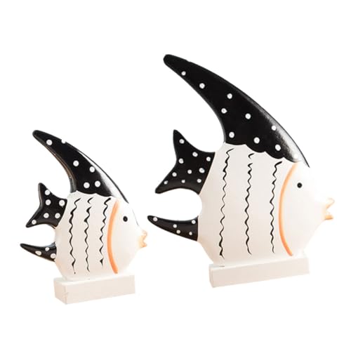 FUTUREORYY 2 Stück Holzfisch Tropischer Fischornament Niedliches Holzspielzeug für Kinderzimmer Tischdeko für Weihnachten Robustes Holzmaterial für Stabile Standfestigkeit FUTUREORYY 2 Stück Holzfisch Tropischer Fischornament Niedliches Holzspielzeug für Kinderzimmer Tischdeko für Weihnachten Robustes Holzmaterial für Stabile Standfestigkeit von FUTUREORYY