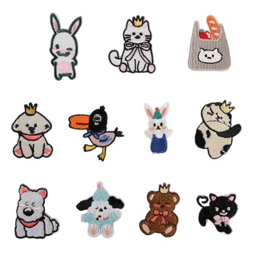 11 Stück schöne Hunde bestickte Flicken Katzen Aufbügler Patches Kaninchen Reparatur Flicken Nähen auf Applikation Patches für Tasche 11 Stück schöne Hunde bestickte Flicken Katzen Aufbügler Patches Kaninchen Reparatur Flicken Nähen auf Applikation Patches für Tasche von FUUGlan