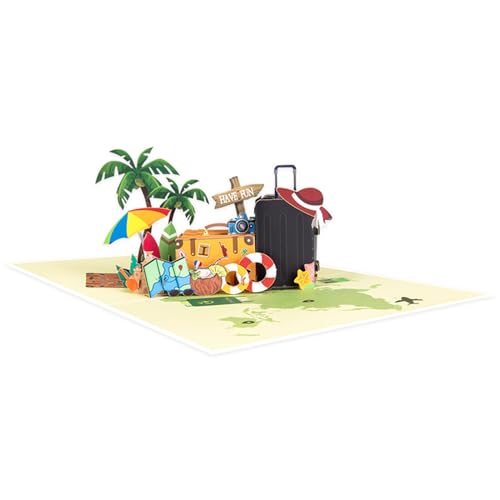 3D-Popup-Karte Reise Entdecker Grußkarte für Reisende Touristenkarte 3D-Popup-Karte Reise Entdecker Grußkarte für Reisende Touristenkarte von FUUGlan