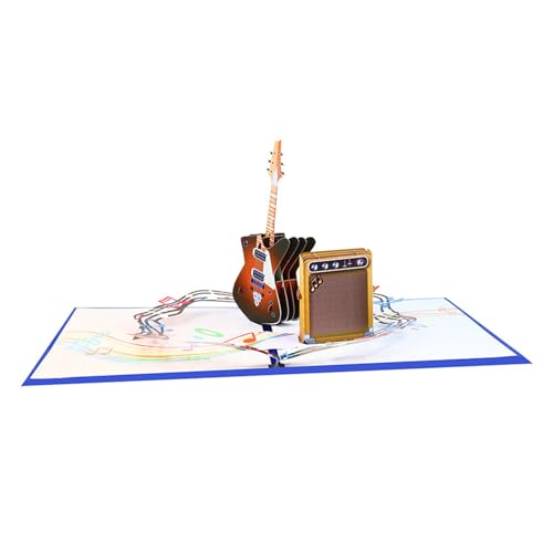 Kreative Gitarren-3D-Popup-Grußkarte, handgefertigtes Papier, Kunstbedarf, Dekoration für Musikbegeisterte jeden Anlass Kreative Gitarren-3D-Popup-Grußkarte, handgefertigtes Papier, Kunstbedarf, Dekoration für Musikbegeisterte jeden Anlass von FUUGlan