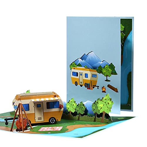 Vatertagskarte, 3D-Camping-Grußkarte für Vater, Ehemann, Großvater, Reisekarte mit Umschlag, Geburtstagskarten Vatertagskarte, 3D-Camping-Grußkarte für Vater, Ehemann, Großvater, Reisekarte mit Umschlag, Geburtstagskarten von FUUGlan