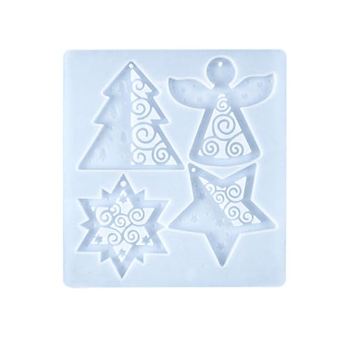 Weihnachts-Silikonform, kleiner Weihnachtsbaum-Anhänger, Harz-Formen, Schlüsselanhänger, Schmuckherstellung, Ohrringe, Dekoration Weihnachts-Silikonform, kleiner Weihnachtsbaum-Anhänger, Harz-Formen, Schlüsselanhänger, Schmuckherstellung, Ohrringe, Dekoration von FUUGlan