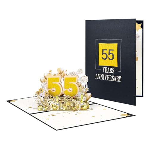 Zarte 3D-Jubiläumskarte, elegante Feier, Papierkarte, 3D-Popup-Jubiläumsgrußkarte für Paare Zarte 3D-Jubiläumskarte, elegante Feier, Papierkarte, 3D-Popup-Jubiläumsgrußkarte für Paare von FUUGlan