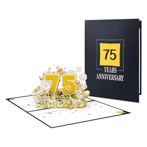 Zarte 3D-Jubiläumskarte, elegante Feier, Papierkarte, 3D-Popup-Jubiläumsgrußkarte für Paare Zarte 3D-Jubiläumskarte, elegante Feier, Papierkarte, 3D-Popup-Jubiläumsgrußkarte für Paare von FUUGlan