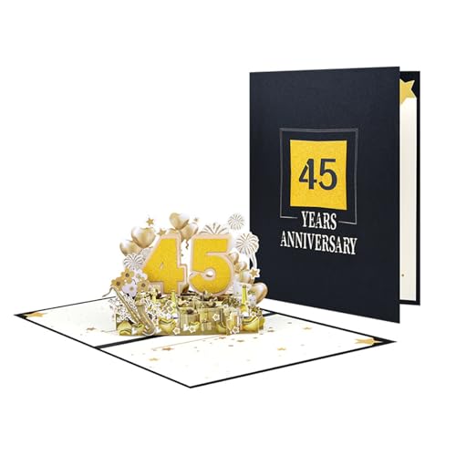 Zarte 3D-Jubiläumskarte, elegante Feier, Papierkarte, 3D-Popup-Jubiläumsgrußkarte für Paare Zarte 3D-Jubiläumskarte, elegante Feier, Papierkarte, 3D-Popup-Jubiläumsgrußkarte für Paare von FUUGlan