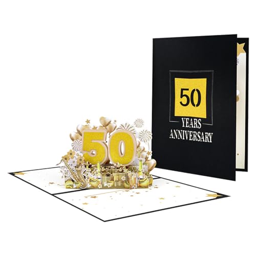 Zarte 3D-Jubiläumskarte, elegante Feier, Papierkarte, 3D-Popup-Jubiläumsgrußkarte für Paare Zarte 3D-Jubiläumskarte, elegante Feier, Papierkarte, 3D-Popup-Jubiläumsgrußkarte für Paare von FUUGlan
