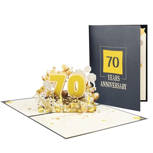 Zarte 3D-Jubiläumskarte, elegante Feier, Papierkarte, 3D-Popup-Jubiläumsgrußkarte für Paare Zarte 3D-Jubiläumskarte, elegante Feier, Papierkarte, 3D-Popup-Jubiläumsgrußkarte für Paare von FUUGlan