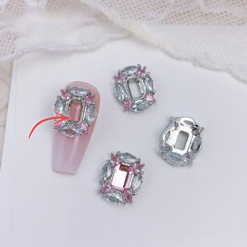 FUXIU 3D-Schmetterling-Nägel, Kunst-Strasssteine, luxuriös, glänzende Nageldiamanten, Metall-Nagelschmuck für Legierung, Nageldekorationen von FUXIU