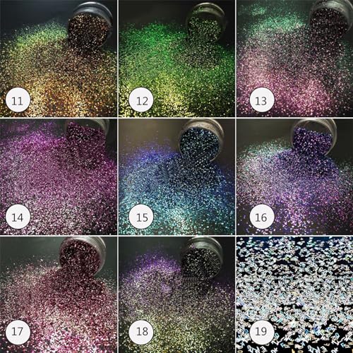 Kristall Epoxidharz Füller Pigment Nägel Schönheit Kunst Dekorationen 3 G Glänzendes Harz Glitzer Füllpulver von FUXIU