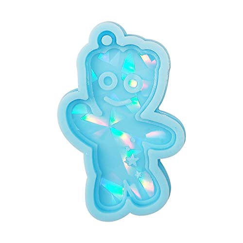 Silikon Cartoon Formen Holografische Lichtschatten Puppen Charm Form Epoxidharz Gussform Schlüsselanhänger Anhänger Formen Werkzeug von FUXIU