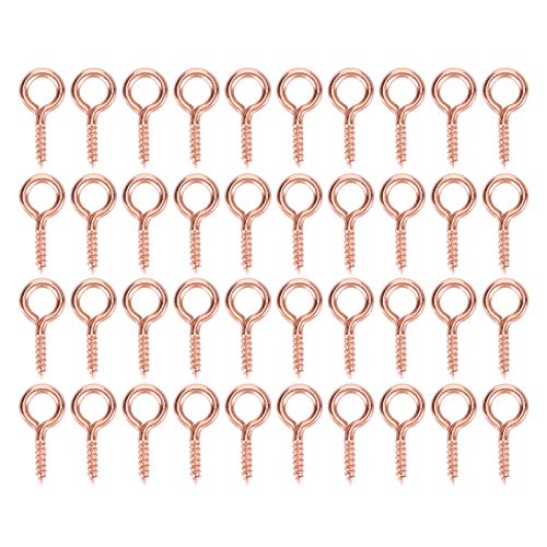 200 Stück Eisenperlen-Schraubösen-Stiftnadeln – und – Schmuckherstellungszubehör für verschiedene DIY-Kreationen (Rose Gold) von FUZHUI