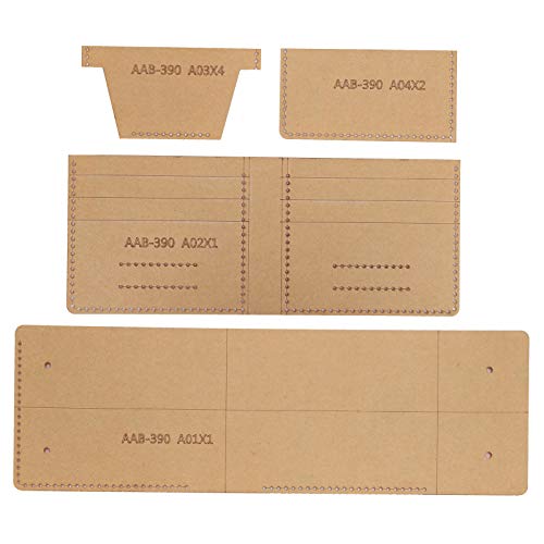 Revolutionäres 4-teiliges Acryl-Brieftaschen-Vorlagen-Set Für Verbessertes Lederhandwerk – Ideal Für Heimwerker Und Profis von FUZHUI