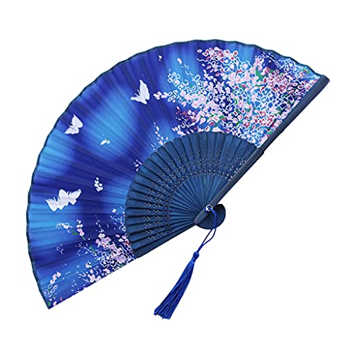 FUZYXIH Chinesischer Japanischer Faltfächer Klassischer Tanzfächer Mit Elegantem Weiblichen Handfächer Hochzeitsgeschenk Tanzfächer von FUZYXIH