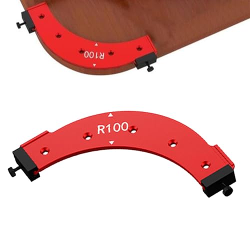 FVPKYUR Radius-Jig-Fräsvorlage, Eckfräsanleitung, Routing-Anleitung für robuste Router-Vorlagen, Hochpräzise Radiusschablonen, manuelle Handhabung für Holzbearbeitungsbegeisterte und Profis von FVPKYUR