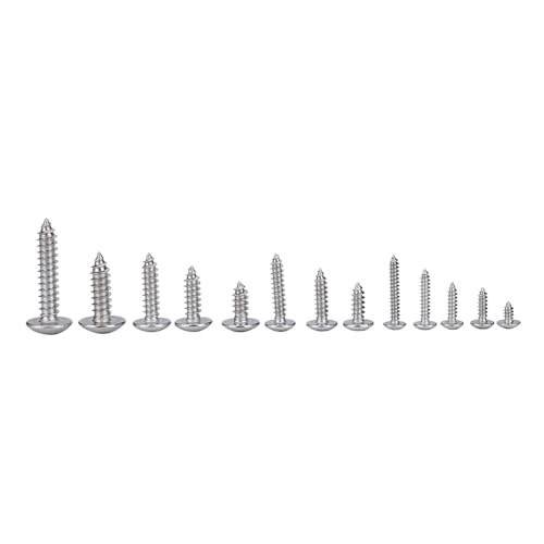 FXFBRTRWN 180 Stücke M3 M4 M5 M6 Edelstahl Blechschrauben Set Flachkopf Kreuz Holzschrauben Sortiment Kit Möbelbeschläge Hardware kindly von FXFBRTRWN